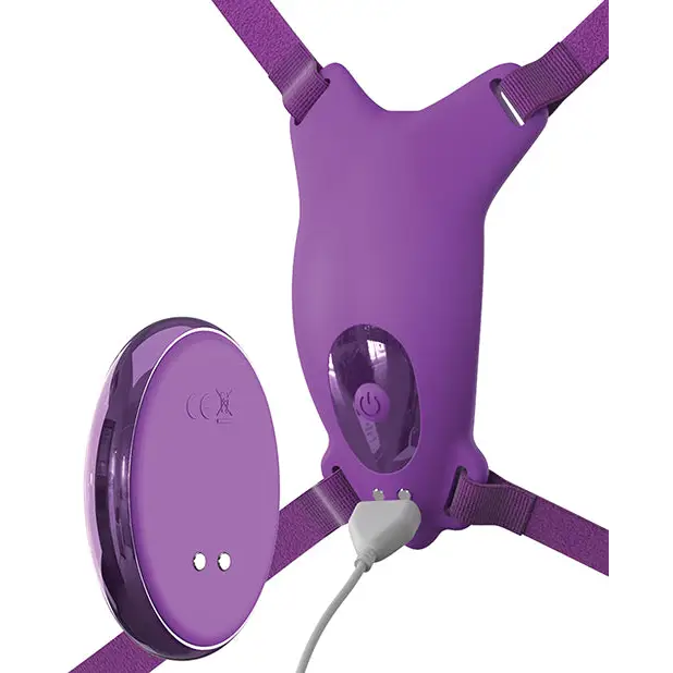 Fantasy For Her Ultimate Butterfly Strap On - Purple - Stimulators