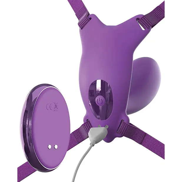 Fantasy For Her Ultimate G-Spot Butterfly Strap On - Purple - Stimulators