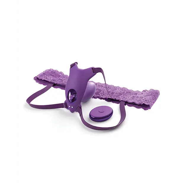 Fantasy For Her Ultimate G-Spot Butterfly Strap On - Purple - Stimulators