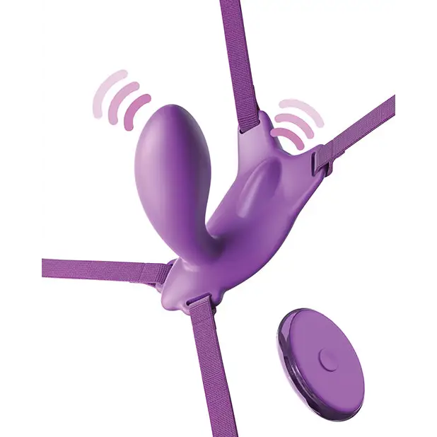 Fantasy For Her Ultimate G-Spot Butterfly Strap On - Purple - Stimulators