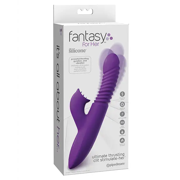 Fantasy for Her Ultimate Thrusting Clit Stimulate-Her - Purple - Vibrators