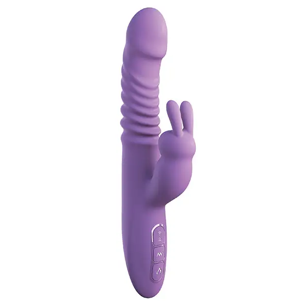 Fantasy for Her Ultimate Thrusting Silicone Rabbit - Purple - Vibrators