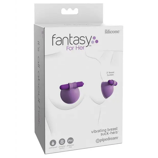 Fantasy For Her Vibrating Breast Suck-Hers - Stimulators