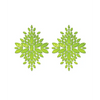 Fantasy UV Reactive Jeweled Pasties - Neon Green O/S - Lingerie - Plus/Queen - Packaged