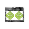 Fantasy UV Reactive Jeweled Pasties - Neon Green O/S - Lingerie - Plus/Queen - Packaged