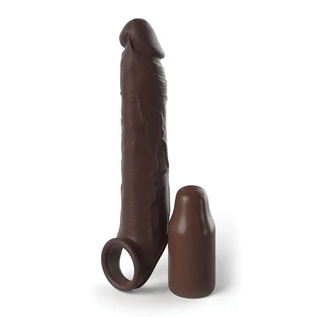 Fantasy X-tensions Elite 7’’ Extension w/Strap - Brown - Penis Enhancement