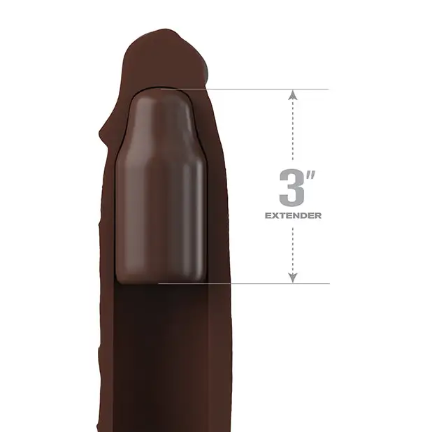 Fantasy X-tensions Elite 7’’ Extension w/Strap - Brown - Penis Enhancement