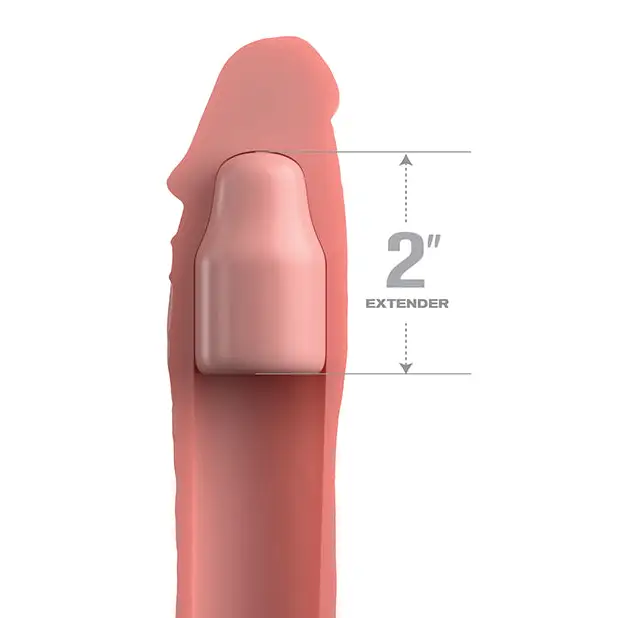 Fantasy X-tensions Elite 8’’ Sleeve w/2’’ Plug - Light - Penis Enhancement