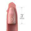 Fantasy X-tensions Elite 9’’ Sleeve Vibrating 3’’ Plug w/Remote - Light - Penis Enhancement
