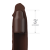 Fantasy X-tensions Elite 9’’ Sleeve w/3’’ Plug - Brown - Penis Enhancement