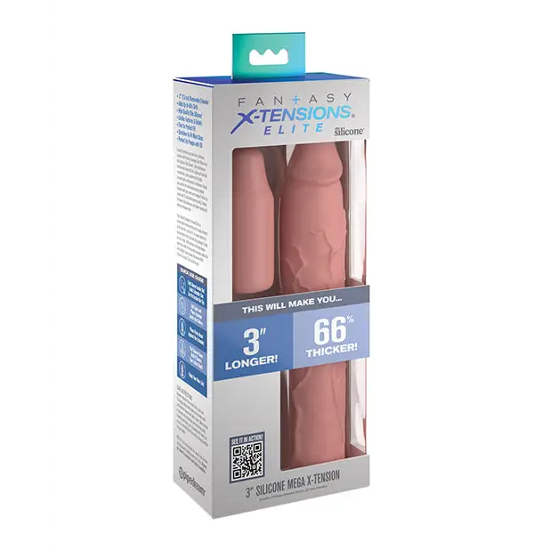 Fantasy X-tensions Elite 9’’ Sleeve w/3’’ Plug - Light - Penis Enhancement