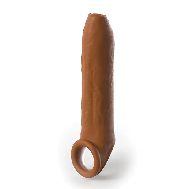 Fantasy X-tensions Elite Uncut 7’’ Extension Sleeve w/Strap - Tan - Penis Enhancement
