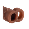 Fantasy X-tensions Perfect 2’’ Extension w/Ball Strap - Brown - Penis Enhancement
