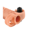 Fantasy X-tensions Vibrating Real Feel 2’’ Extension w/Ball Strap - Flesh - Penis Enhancement
