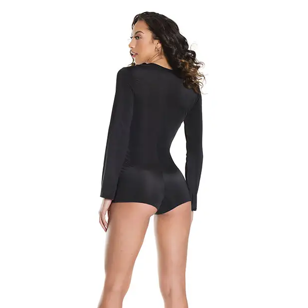 Fashion Stretch Knit Race Car Romper Black/Red O/S - Costumes