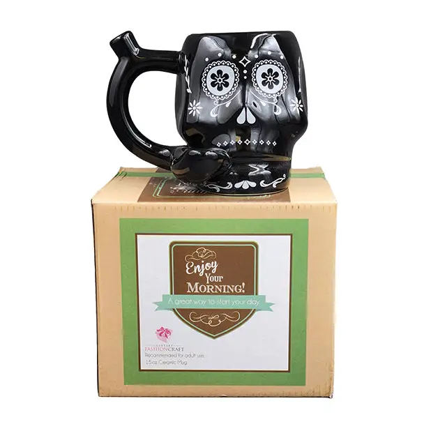 Fashioncraft Novelty Mug - Black Skull - Novelties
