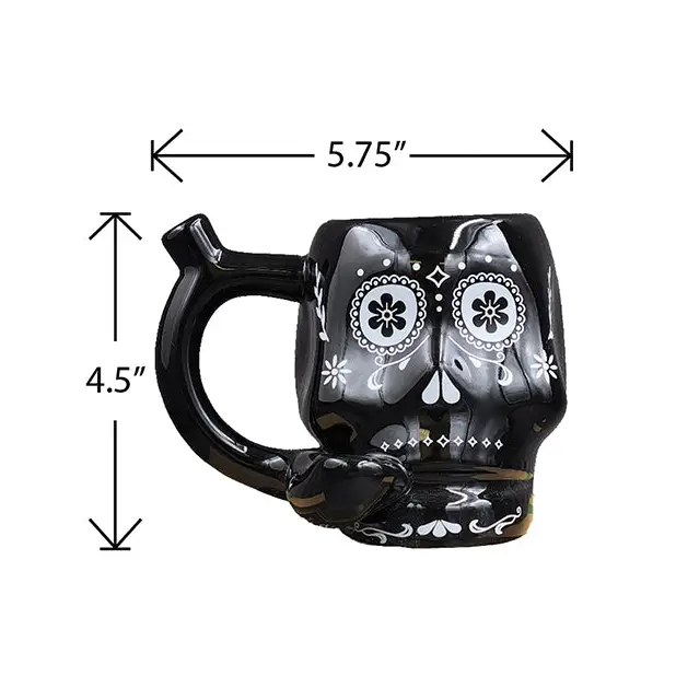 Fashioncraft Novelty Mug - Black Skull - Novelties