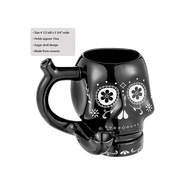 Fashioncraft Novelty Mug - Black Skull - Novelties