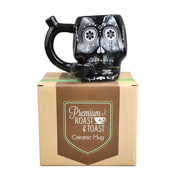 Fashioncraft Novelty Mug - Black Skull - Novelties