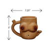 Fashioncraft Novelty Mug - Boobs Brown - Novelties