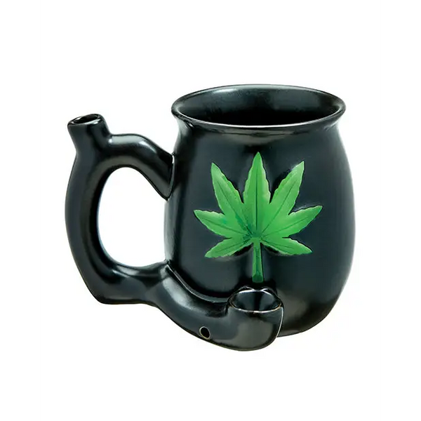 Fashioncraft Small Deluxe Mug - Green Leaf - Novelties