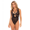 Favor Soft Cup Lace Teddy Black L/XL - Lingerie - Hanging