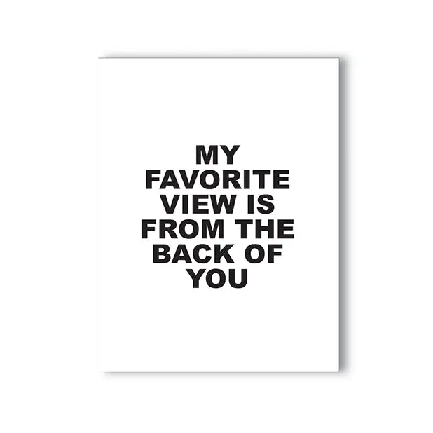Favorite View Naughty Greeting Card - Bachelorette & Party Supplies