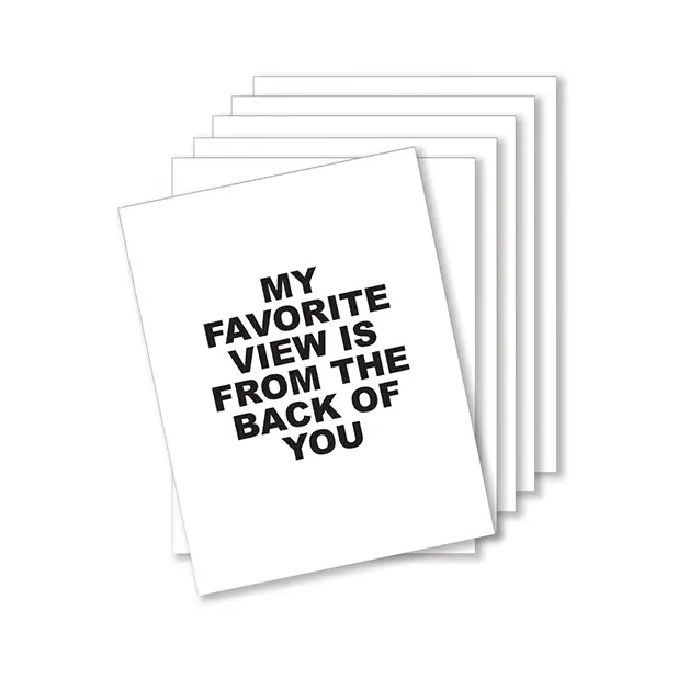 Favorite View Naughty Greeting Card - P - Bachelorette & Party Supplies