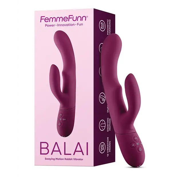 Femme Funn Balai Side to Side Swaying Rabbit - Fuchsia - Vibrators