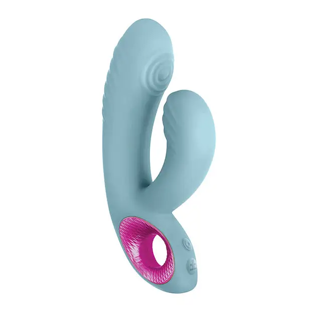 Femme Funn Cora Thumping Rabbit - Light Blue - Vibrators