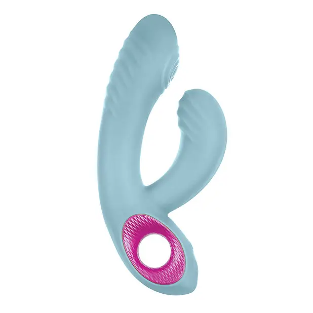 Femme Funn Cora Thumping Rabbit - Light Blue - Vibrators