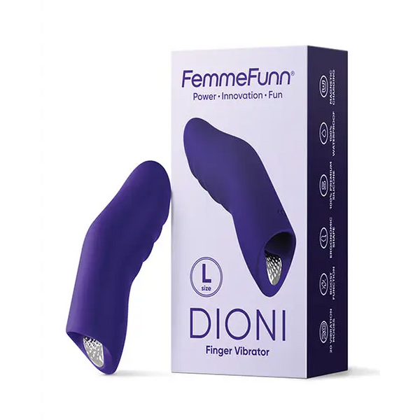 Femme Funn Dioni Wearable Finger Vibe - Large Dark Purple - Vibrators