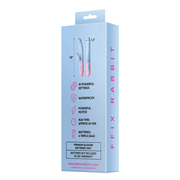 Femme Funn Ffix Rabbit - Blue/Pink - Vibrators