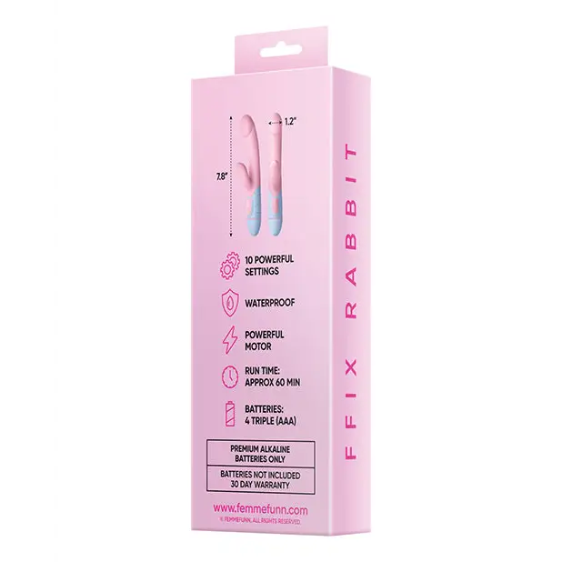 Femme Funn Ffix Rabbit - Pink/Blue - Vibrators