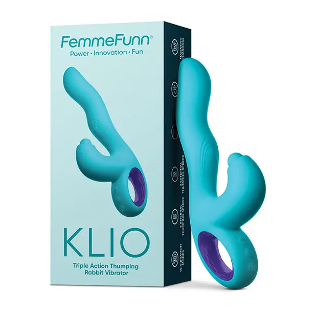 Femme Funn Klio Triple Action Rabbit - Turquoise - Vibrators