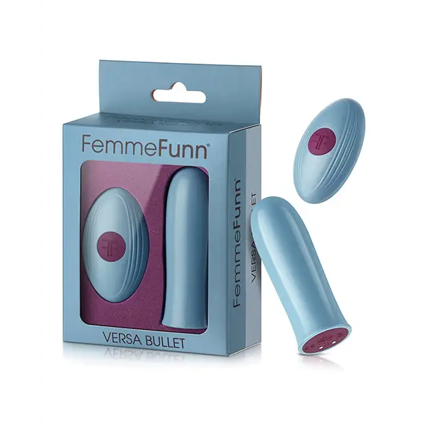 Femme Funn Versa Bullet w/Remote - Light Blue - Stimulators