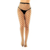 Fenced Net Pantyhose Black O/S - Lingerie - Packaged