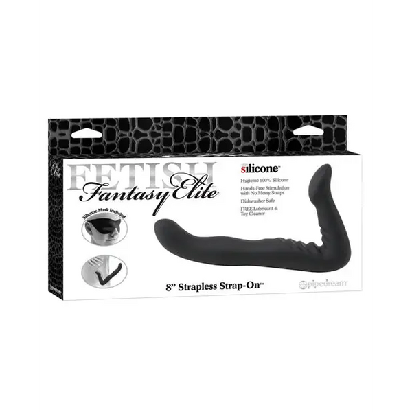 Fetish Fantasy Elite 8’’ Strapless Strap On - Black - Strap Ons