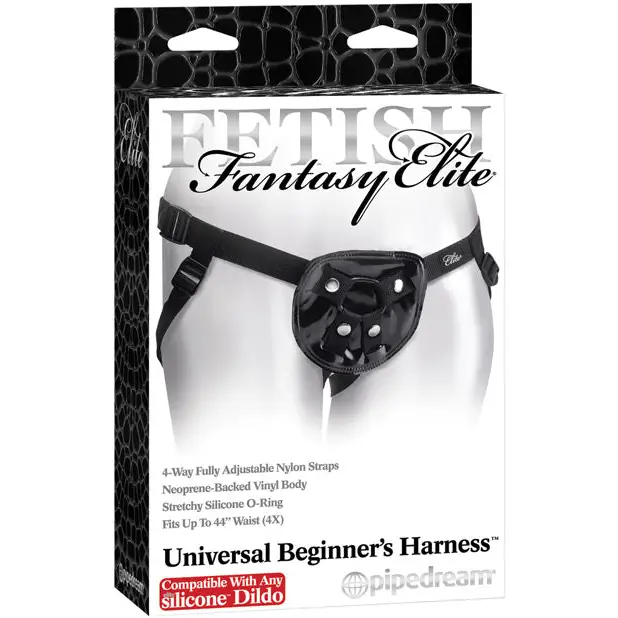 Fetish Fantasy Elite Universal Beginner’s Harness - Compatible w/Any Silicone Dildo - Strap Ons