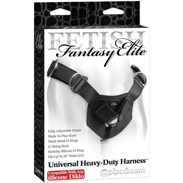 Fetish Fantasy Elite Universal Heavy Duty Harness - Compatible w/Any Silicone Dildo - Strap Ons