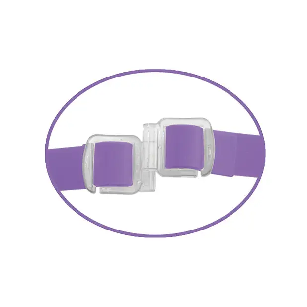 Fetish Fantasy Elite Vibrating Double Delight Strap On - Purple - Strap Ons