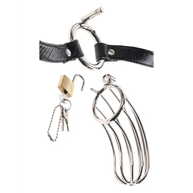 Fetish Fantasy Extreme The Prisoner Metal Cock Cage - Bondage Blindfolds & Restraints