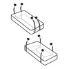 Fetish Fantasy Limited Edition Wraparound Mattress Restraints - Black - Bondage Blindfolds & Restraints