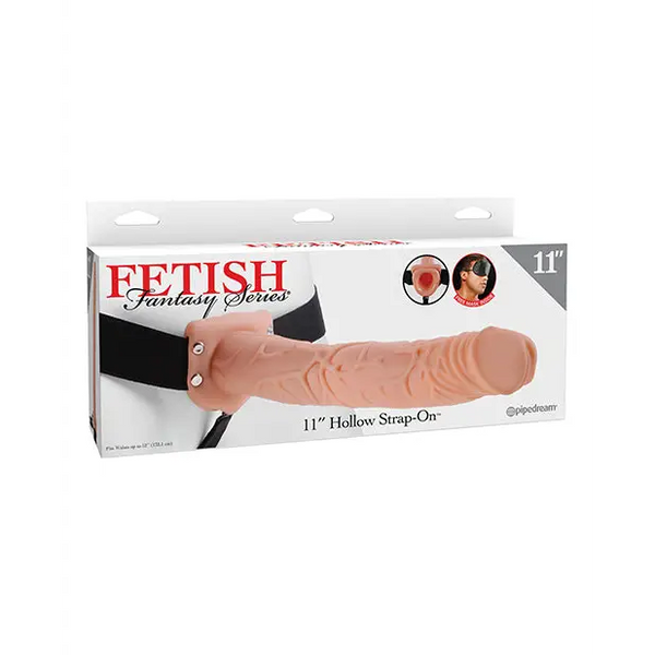 Fetish Fantasy Series 11’’ Hollow Strap On - Flesh - Strap Ons