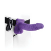 Fetish Fantasy Series 7’’ Vibrating Hollow Strap On w/Balls - Purple - Strap Ons