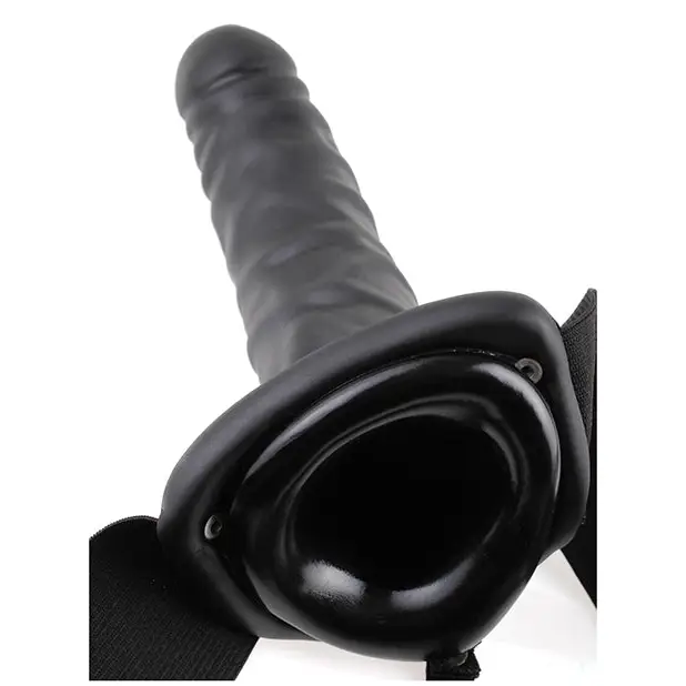 Fetish Fantasy Series 8’’ Hollow Strap On - Black - Strap Ons