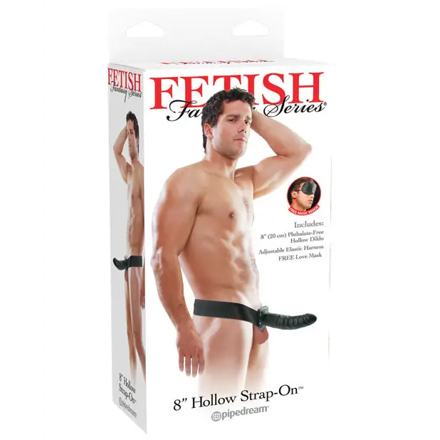 Fetish Fantasy Series 8’’ Hollow Strap On - Black - Strap Ons