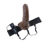 Fetish Fantasy Series 8’’ Vibrating Hollow Strap On - Brown - Strap Ons