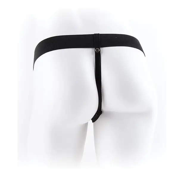 Fetish Fantasy Series 9’’ Vibrating Hollow Strap On w/Balls - Flesh - Strap Ons