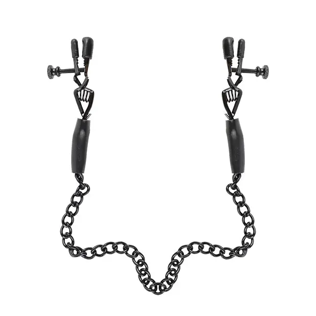 Fetish Fantasy Series Adjustable Nipple Chain Clamps - Bondage Blindfolds & Restraints